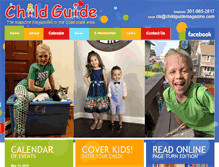 Tablet Screenshot of childguidemagazine.com